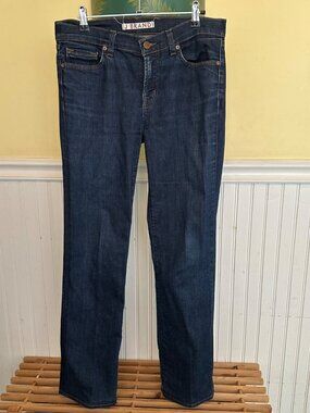 J Brand Womens Dark Wash Straight Leg Jeans Size 29 Classic Denim USA-Made